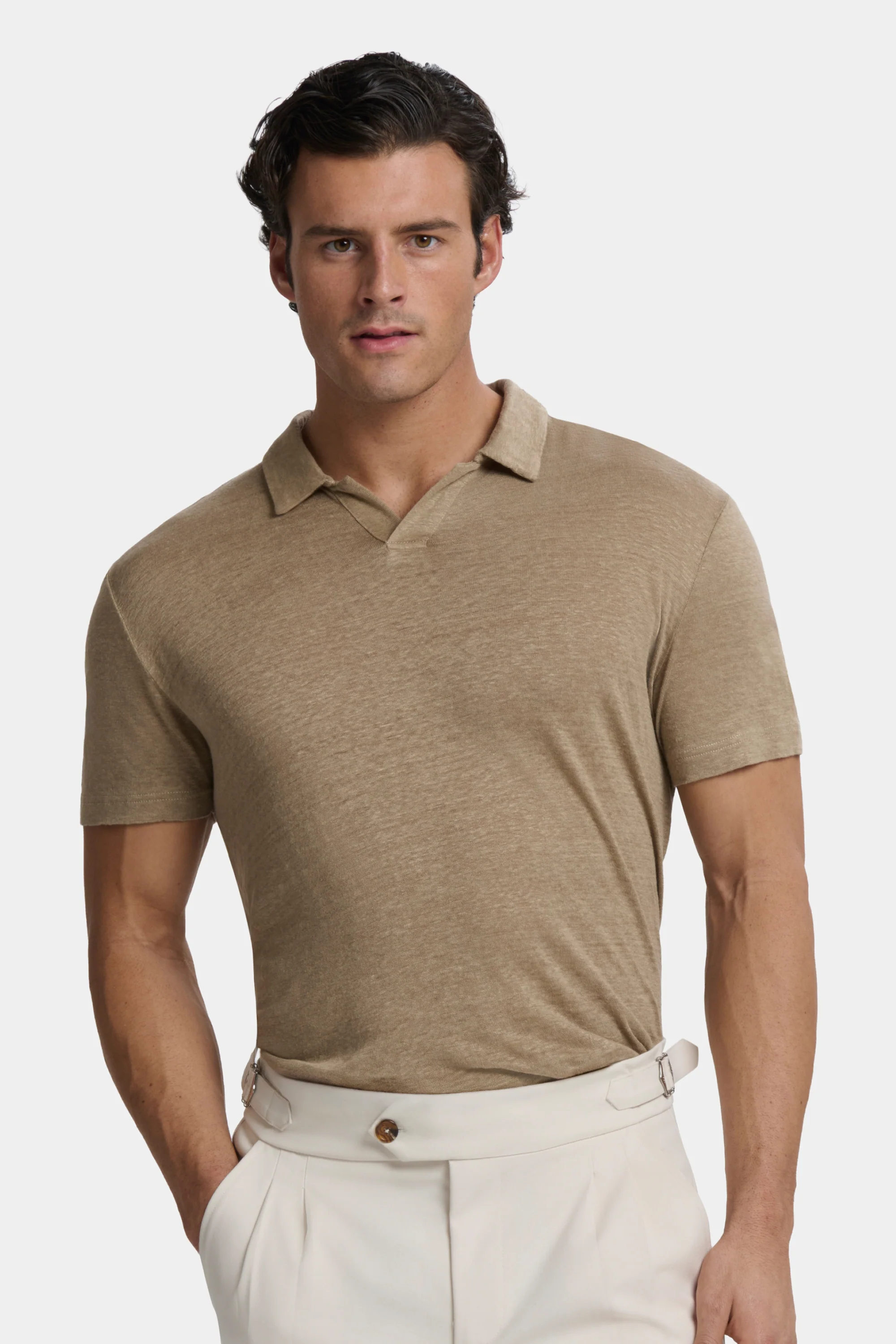 THE CLASSIC LINEN SLIM POLO - Image 10