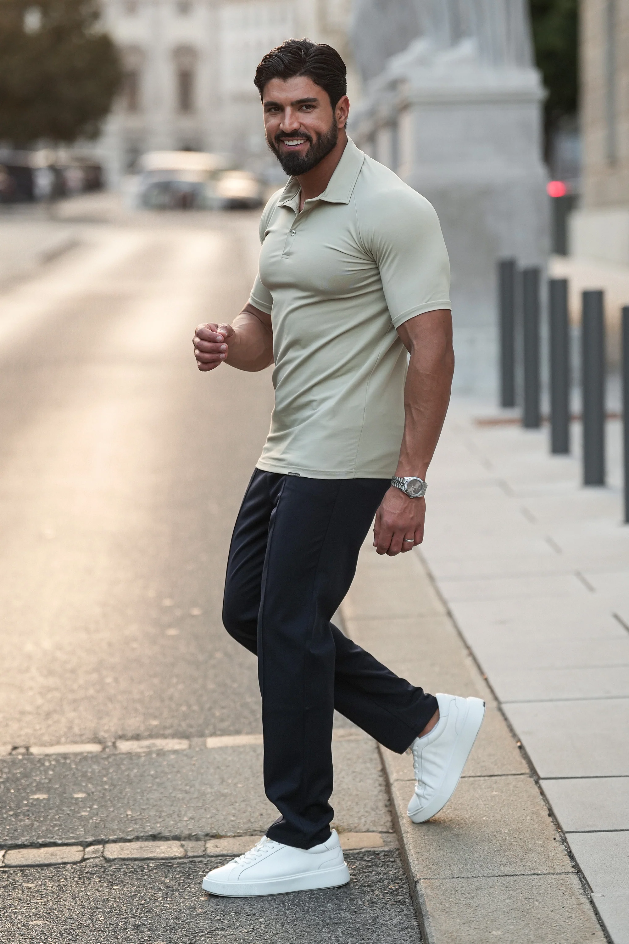 THE MUSCLE BUTTON POLO - Image 24