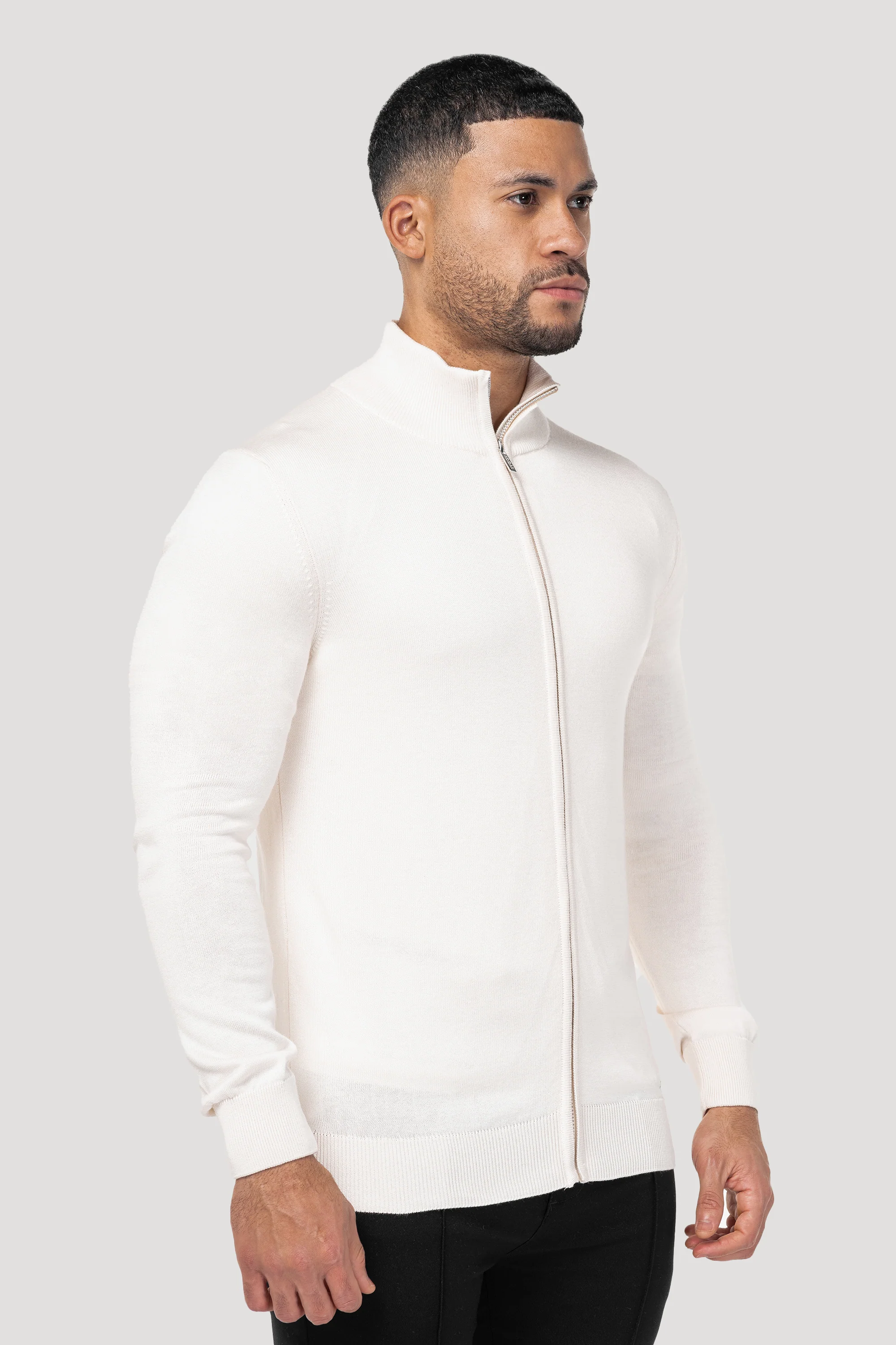 THE SANTONI FULL ZIP SWEATER - Image 4